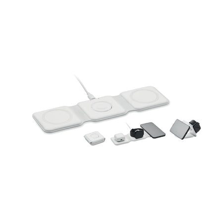 Base de carga plegable para 3 dispositivos