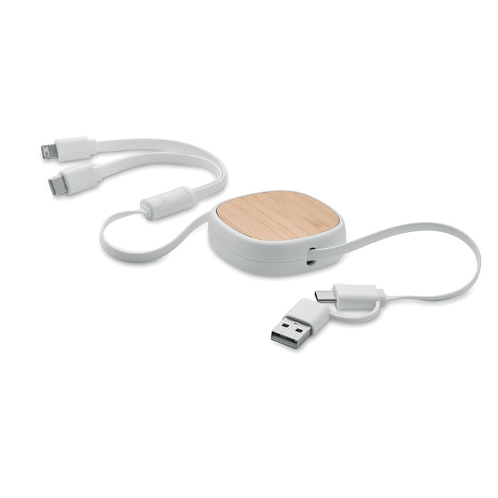 TOGOBAM - Cable carga retráctil multiUSB