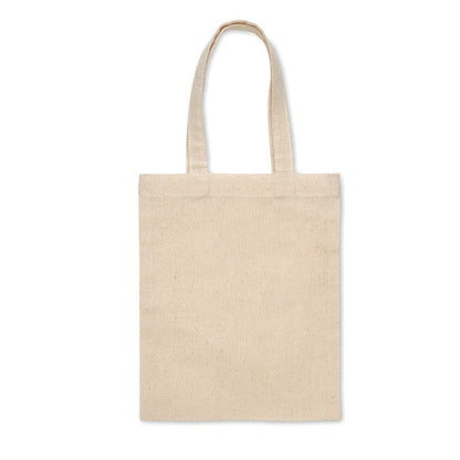 Tote bag de algodón natural con asas largas