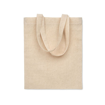 Tote bag de algodón natural con asas largas