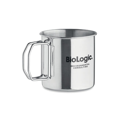 Mug de picnic de acero inoxidable personalizada con logotipo