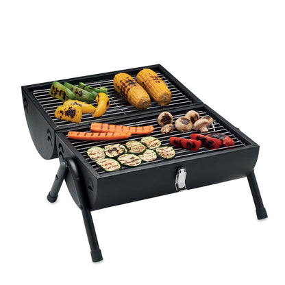 Verdura en grill de barbacoa portátil