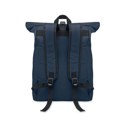Asas acolchadas de mochila azul marino para portátil