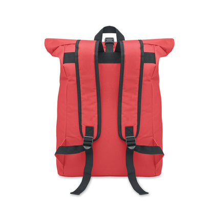 Asas acolchadas de mochila roja para portátil