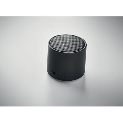 Altavoz cilíndrico inalámbrico negro
