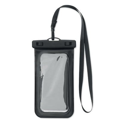 Funda de teléfono impermeable con cinta negra