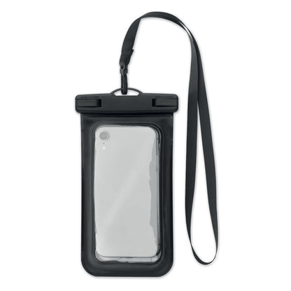 Funda de teléfono impermeable con cinta negra