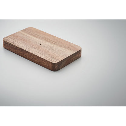 Power bank con carcasa de madera de acacia