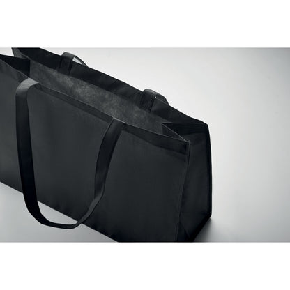 Parte superior de Bolsa non woven RPET 80 gr negra