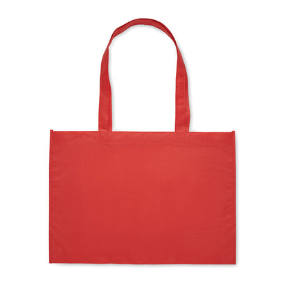 Bolsa TNT RPET 80 gr roja con asas largas