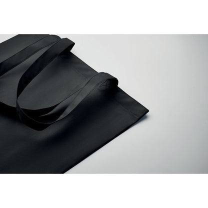 Parte superior de totebag negra de asas largas