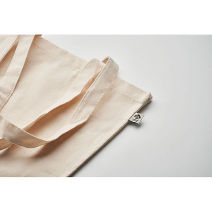 Detalle asas de totebag de algodón ecológico