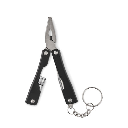 Multiherramientas plegable negro con funda