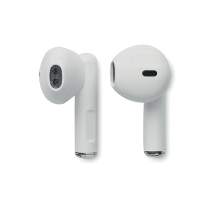 Estuche de carga y dos auriculares blancos