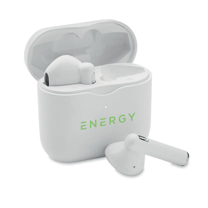 Auriculares blancos inalámbricos
