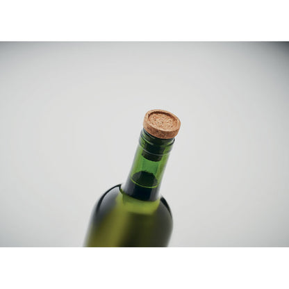 Tapón reutilizable de corcho en botella de vino