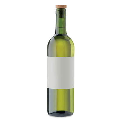 Botella de vino con tapon de corcho