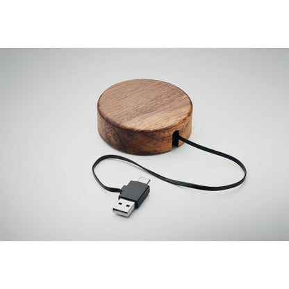 ACALESS - Cargador inalámbrico madera