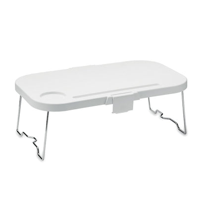 Mesita plegable portátil blanca