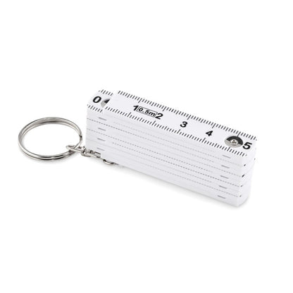 Llavero plegable con regla de carpintero