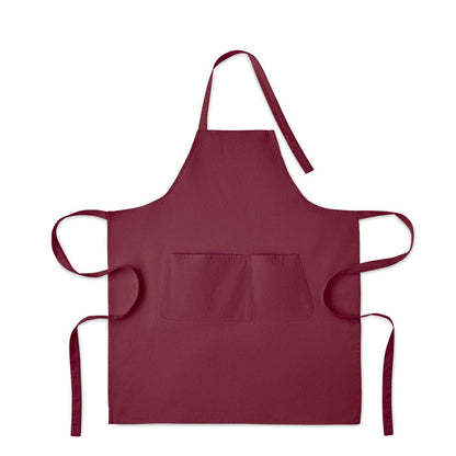 Delantal con bolsillo frontal y ajustable con cinta