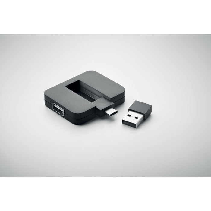 SQUARE-C - Hub 4 puertos - Regalos Corporativos Personalizados · Clap Comunicacion