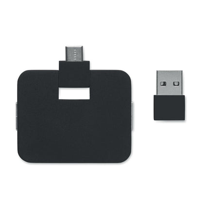 HUB USB de 4 puertos negro