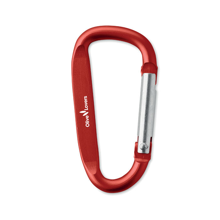 GANCHO - Mosquetón de aluminio - Regalos Corporativos Personalizados · Clap Comunicacion