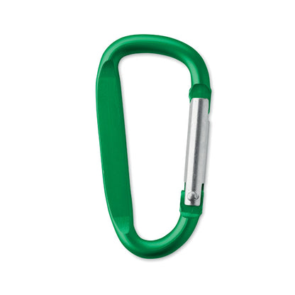 Mosquetón verde de aluminio