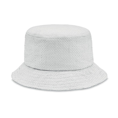 Sombrero de paja de papel blanco para verano