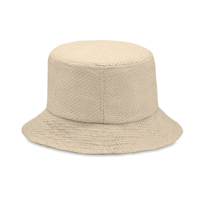 Gorro de paja de papel color natural para verano