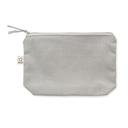 Estuche de viaje eco blanco con cremallera