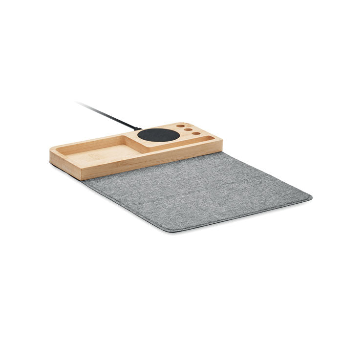 PANDU - Cargador inalámbrico bambú 15W - Regalos Corporativos Personalizados · Clap Comunicacion