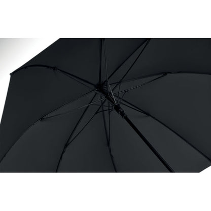 detalle superior de para guas negro antiviento