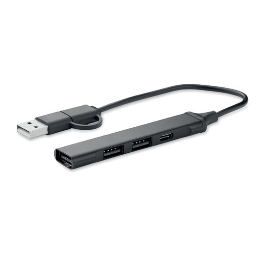 CURRENT - Hub  USB de 4 puertos 19 cm