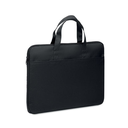 Maletín para portátil de poliéster negro