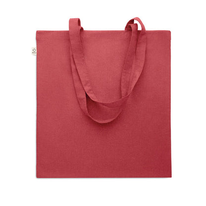 Totebag de algodón rojo de asas largas 