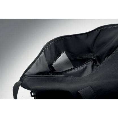 Bolsillo interior pequeño con cierre cremallera de bolsa de equipaje negra