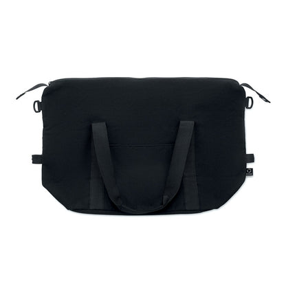 Parte inferior de bolsa de fin de semana negra