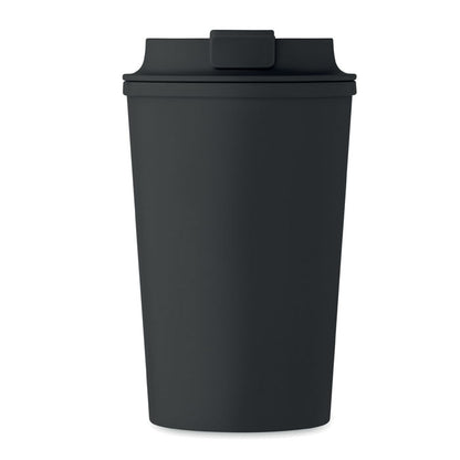 Vaso de viaje negro de maiz