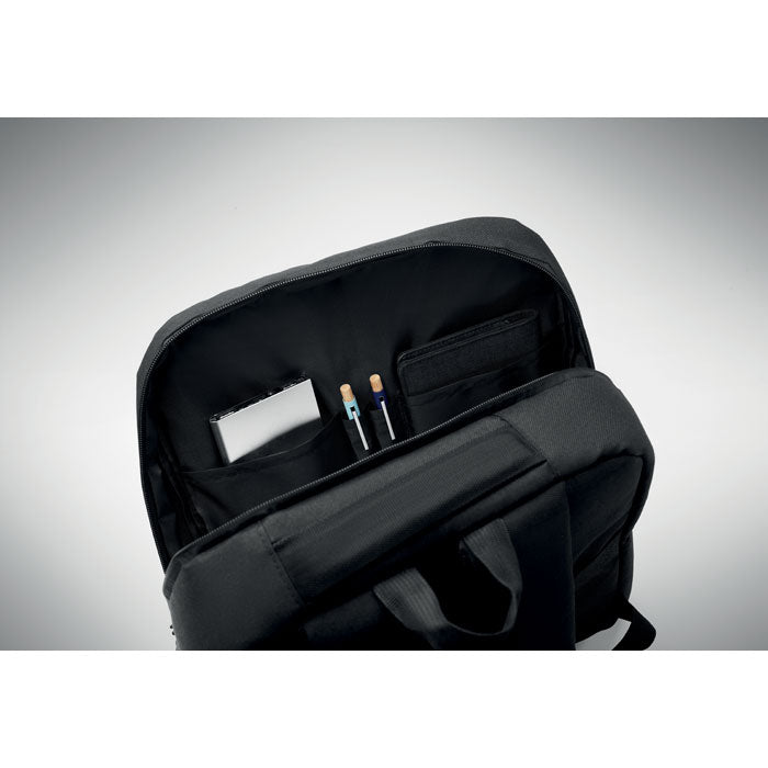 AKRAOS - Mochila para portátil de 15" con compartimentos interiores para artículos de oficina.