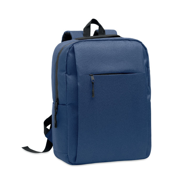 AKRAOS - Mochila para portátil de 15" en color azul, con múltiples compartimentos y diseño acolchado.