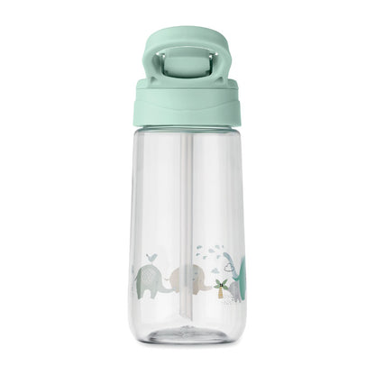  Botella niños Tritan con dibujos y tapa verde