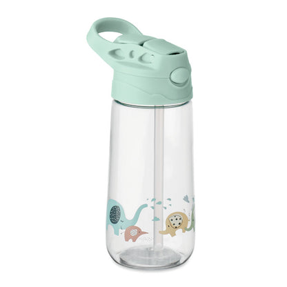  Botella niños Tritan con dibujos y tapa verde