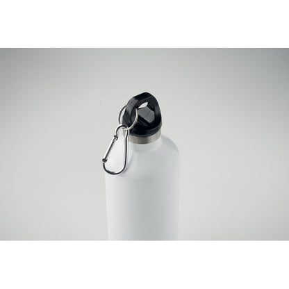 Tapón con mosquetón de botella blanca