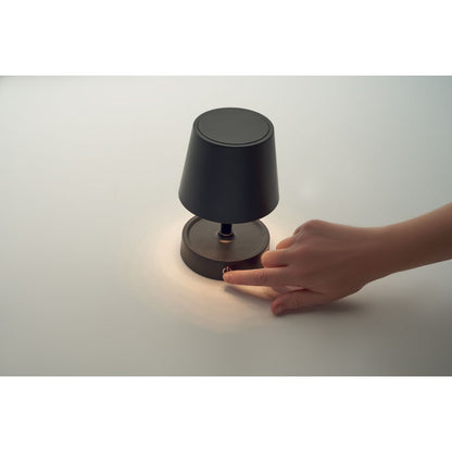 Lámpara LED para escritorio con diseño moderno en plástico ABS resistente.
