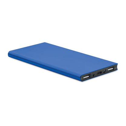 Powerbank rectangular  de aluminio azul
