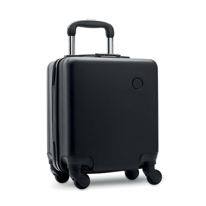 Trolley  rigido especial para debajo del asiento. color negro con 4 ruedas