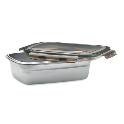 Fiambrera de acero inox, con tapadera