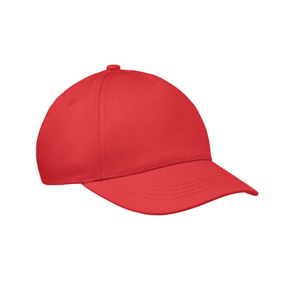 Gorra infantil roja con visera curva